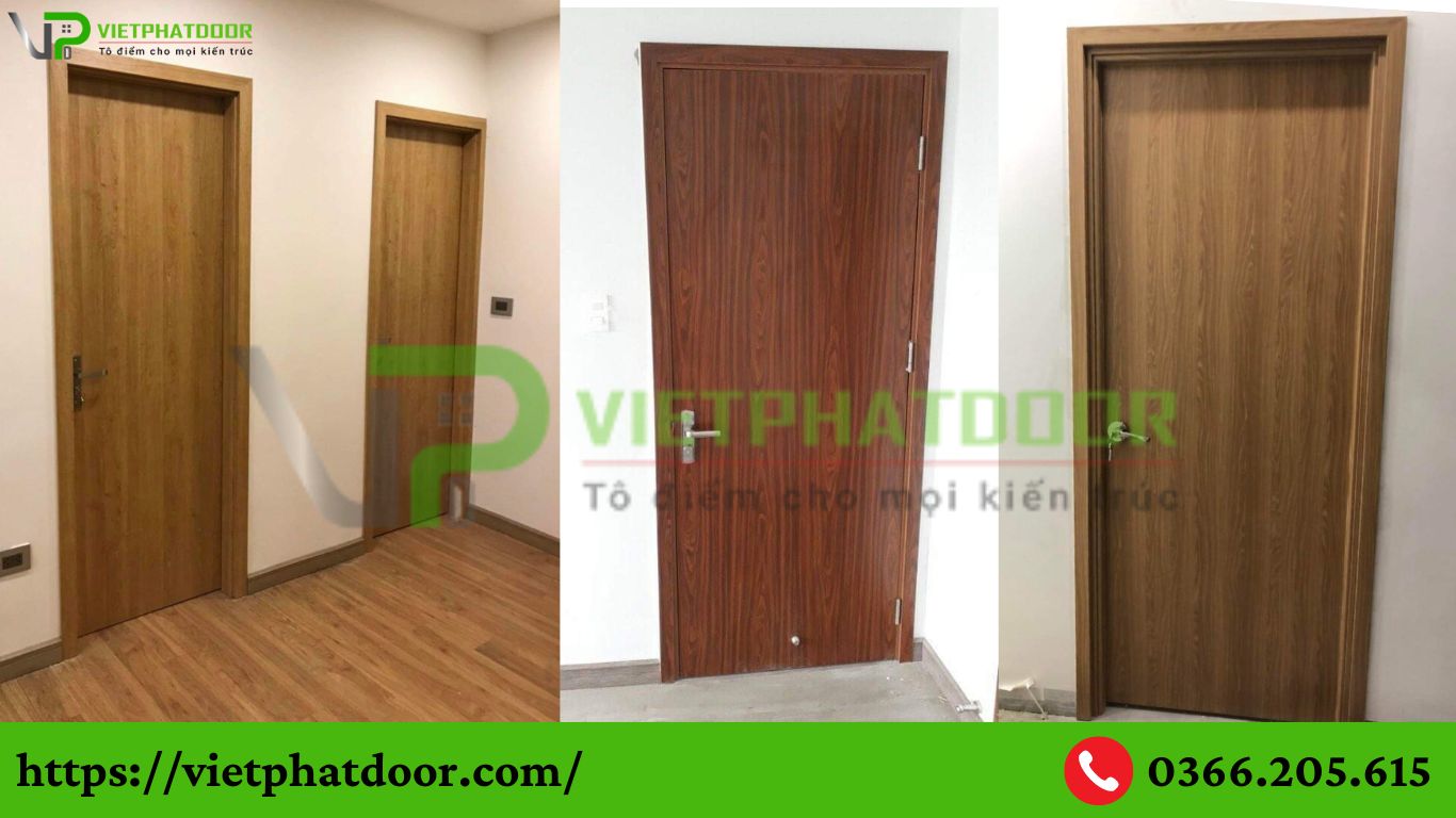 CỬA GỖ CÔNG NGHIỆP THẾ HỆ MỚI CHỐNG NƯỚC GIÁ TỐT, UY TÍN Ở LONG AN THÍCH HỢP CHO CẢ CỬA PHÒNG VÀ CỬA NHÀ VỆ SINH TOILET mdf laminate