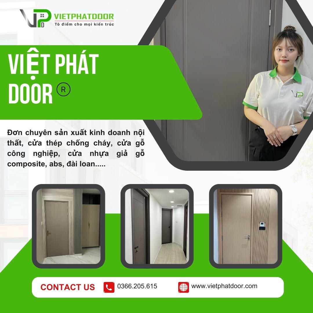 CỬA GỖ CÔNG NGHIỆP PHÒNG NGỦ ĐỒNG NAI việt phát door