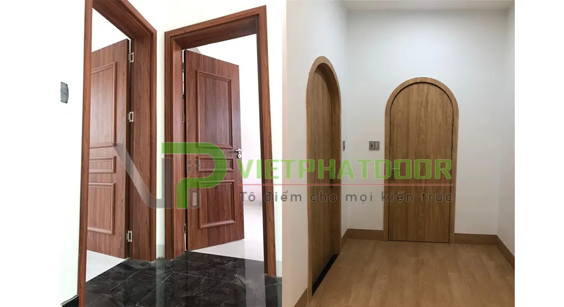 CỬA NHỰA VÂN GỖ LONG AN vom 1 canh
